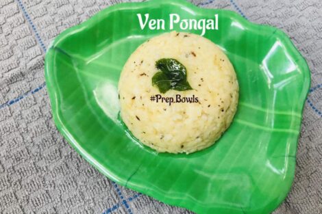 Ghee Pongal Venn Ven Pongal Rice With Moong dal Temple Style Ven Pongal Nei Pongal Recipe