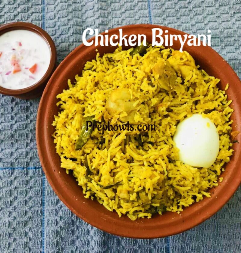 Easy Restaurant style Chicken biryani one pot cooking recipe pressure cooking method step by step pictures and instructions